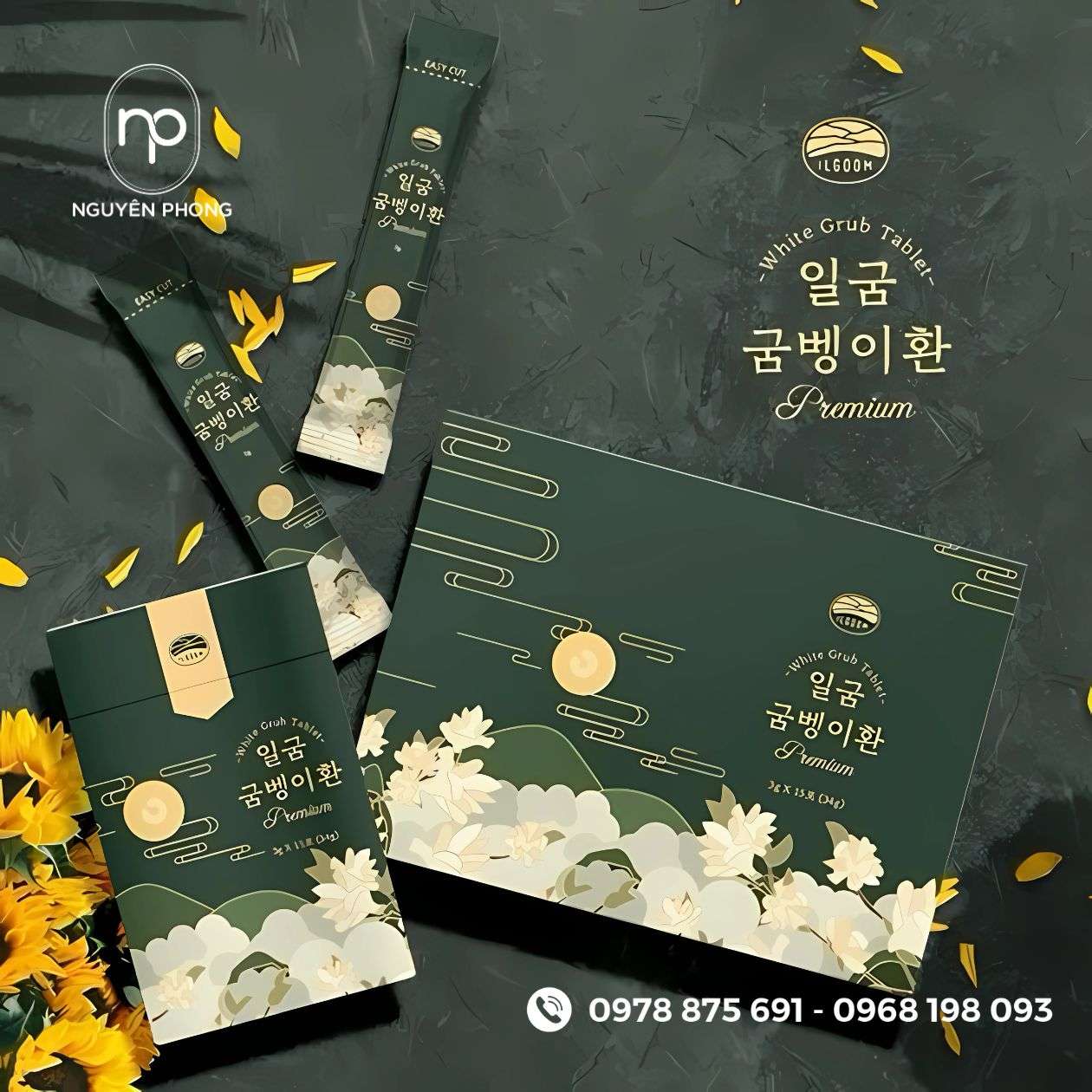 Mẫu in hoa văn trên hộp đựng chè
